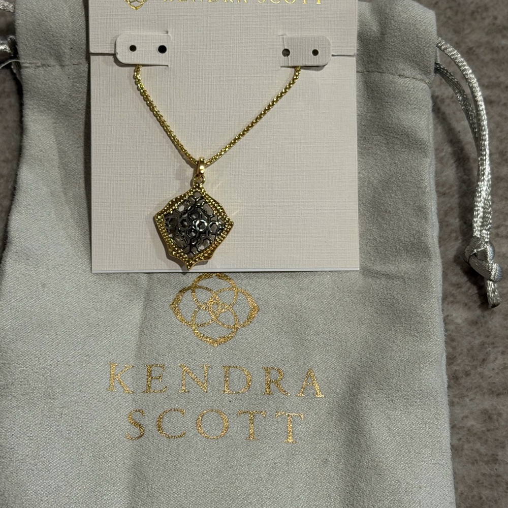 Kendra Scott Gold Necklace with Silver Accents
